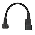 thumbnail image 3 of Necvior 60cm IEC320 C14 to IEC320 C13 Upward Bend Cable 3 Terminals Short Power Cord, 3 of 7