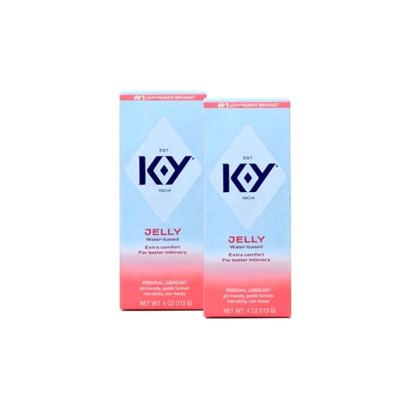 K-Y KY Jelly Personal Lubricant 4oz ( 2 pack )
