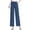 Dark Blue, variant on ManxiVoo Women's Tencel Blend Wide Leg Jeans High Rise Stretch Comfort Straight Fit Lightweight Denim Trousers L Size Dark Blue