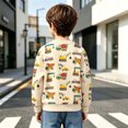thumbnail image 6 of Spazoro Toddler Boys 100% Cotton Sweatshirts, Cute Cartoon Print Long Sleeve Shirt Fall Crew Neck Causual Pullover Tops for Sports Multicolor Size 3-4 T, 6 of 9