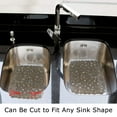 thumbnail image 6 of SPOORYYO 1 Pack Sink Mat for Stainless Steel and Porcelain Sinks, PVC Dish Drying Mat Kitchen Sink Protector with Pebble Design, Fits Bottom of Sink, Gray, 15.8 x 12 Inch, 6 of 7