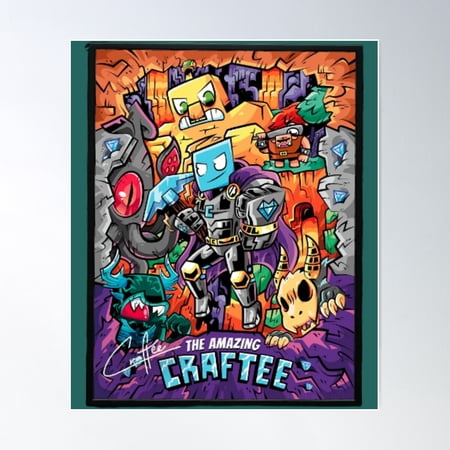 Craftee Gaming Miner 4 139 Poster Wall Art, Modern Wall Decor For Living Room Bedroom, 8x12 UNFRAMED