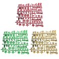 thumbnail image 1 of Elementos navideños dorados de 3 caracteres reemplazables tablero de letras de fieltro DIY manual, 1 of 5