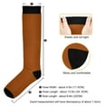 thumbnail image 3 of joogoo Brown Socks Women Men Knee High Sock, 3 of 8