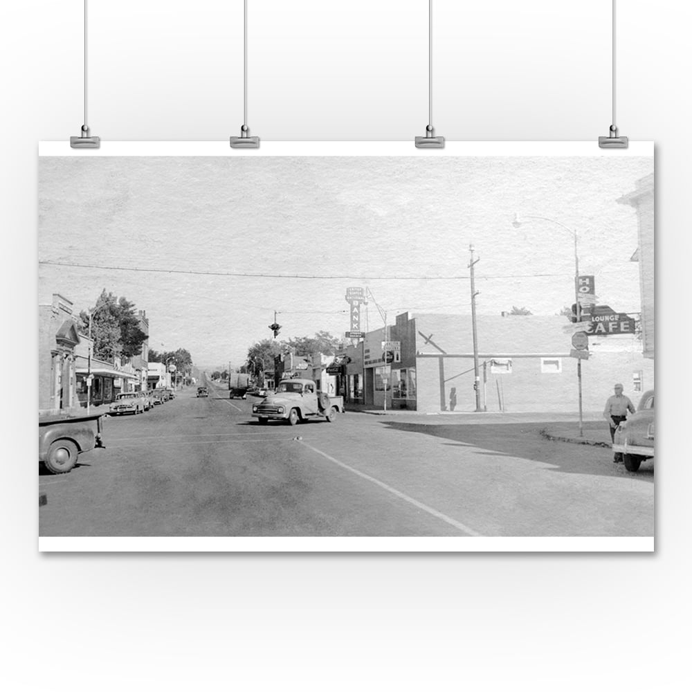 Athena, Oregon Main Street View Photograph (36x54 Giclee Gallery Print, Wall Decor Travel Poster