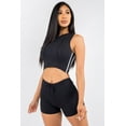 thumbnail image 3 of Two-Piece Tie Dye Cropped Hoodie  Shorts Set, 3 of 4