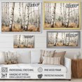 thumbnail image 4 of Designart "Birch Trees: Minimalist Scenery" Tree Birch Floater Framed Wall Art Living Room, 4 of 5