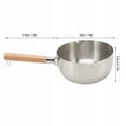 thumbnail image 5 of Leyfeng 20cm stainless steel stew pot, non stick Japanese style, wooden handle, milk pot, fried chicken and vegetable soup, kitchen cooking tools, 5 of 8