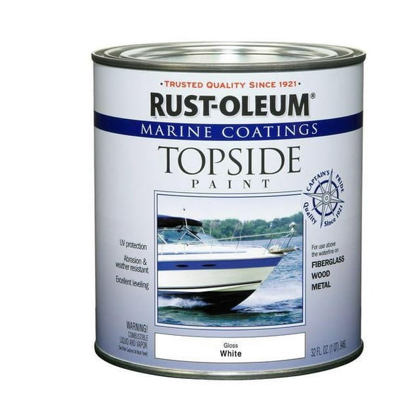 206999 Marine Topside Paint, Gloss White, 1-Quart (New Version)