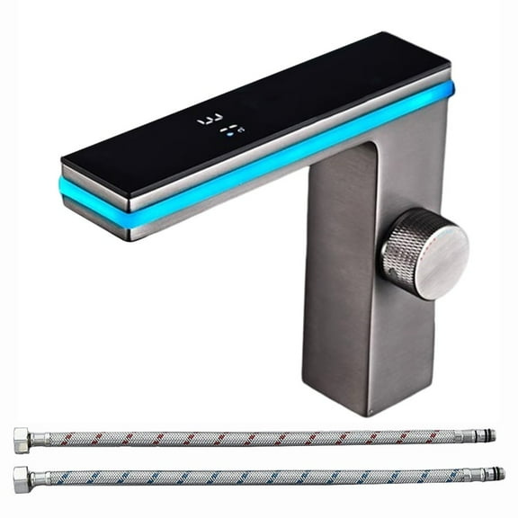 yaaqii Smart Digital Display Faucet with Ambient Light: Stylish & Water-Saving