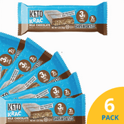 Shrewd Food Keto Krac Bar, Real Milk Chocolate, 6 Pack