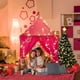 thumbnail image 5 of Tienda de juegos de princesa rosa para niños, casa de juegos Opret con castillo desplegable para niñas y niños, tienda de juegos fácil de montar con bolsa de almacenamiento para interior y exterior., 5 of 5