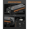thumbnail image 2 of Acmount 3000A Portable 12V Car Battery Booster Jump Starter with Jump Leads, LED Flashlight, USB C for 10L Gas and 8L Diesel Engines, 2 of 8