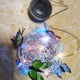 thumbnail image 5 of Bola Redonda Colgante de Jardín con Mariposa y Lámpara Tejida, Luz Decorativa Solar, Metal para Exteriores B, 5 of 5