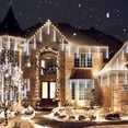 thumbnail image 3 of Luces navideñas YIQU Meteor Shower, paquete de 2, 384 LED, color blanco frío, 3 of 8