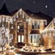 thumbnail image 3 of Luces navideñas YIQU Meteor Shower, paquete de 2, 384 LED, color blanco frío, 3 of 8