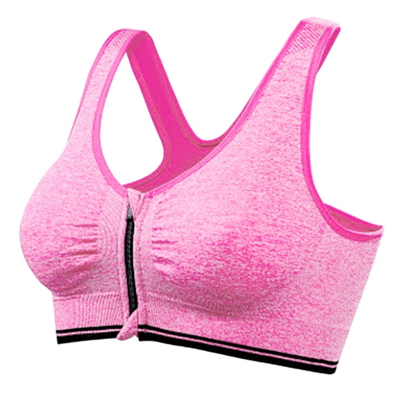 Lindreshi Sports Bras for Women Front Closure Women Zip Front Sports Bra Wireless Post Bra Active Yoga Sport Yoga Bra