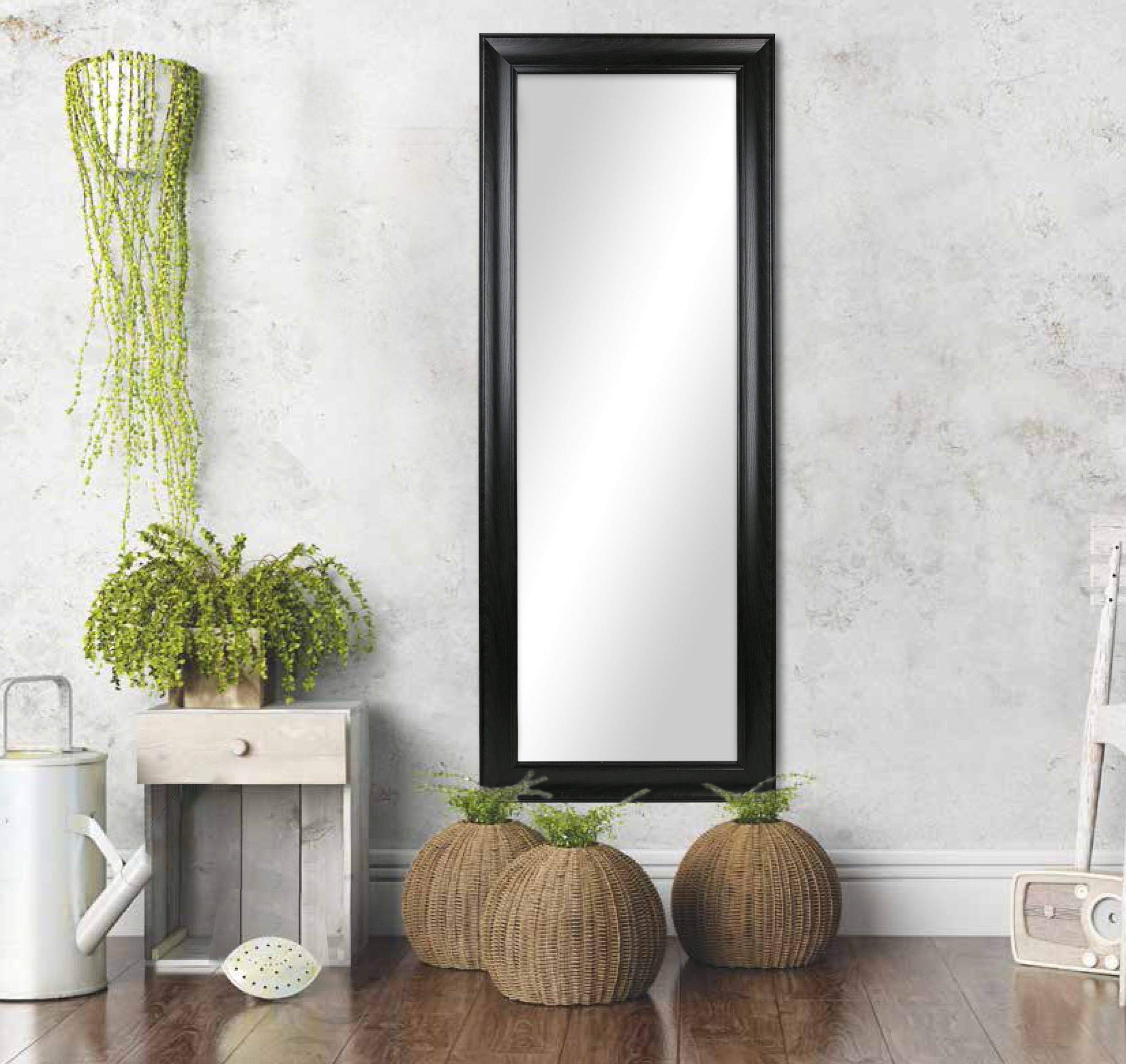 Better Homes & Gardens 27x70 Black Full-Length Floor Mirror photo 8