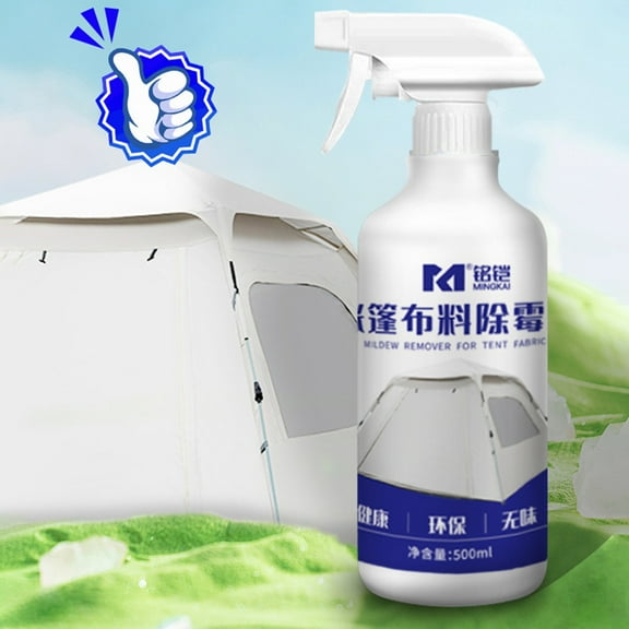 YOTQUSKI 500ml Mold and Mildew Remover Spray for Fabric, Mildew Remover no Wiping, Cleaning Spray for Everyday Fabrics, Tents, Canvas, Cloth