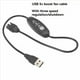 thumbnail image 3 of 3X Cable de Ventilador de Refuerzo USB de 5 V A 12 V Cable de Ventilador USB Ajustable de Cable de Ventilador de Chasis USB A 12 V con 3 Velocidades Ajustables, 3 of 5