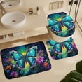 thumbnail image 6 of Wildflowers Butterfly Shower Curtain Sets with Rugs 4 Piece Rustic, 6 of 8