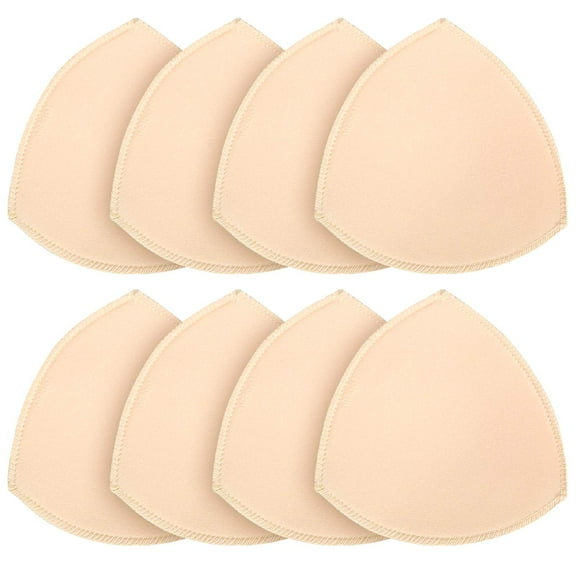 4 Pairs Bra Pads Inserts Bra Cups Inserts Removable Breathable Push up Bra Inserts for Sports Bra Bikini Tops Swimsuit