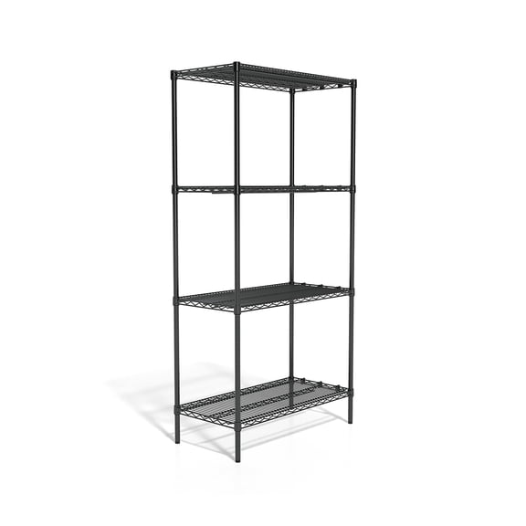 Staples 4-Shelf Wire Shelving Storage Unit (72" x 36" x 18") 810835