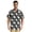 Black Scottie Dog, variant on Men's Short Sleeve Button Down Shirt, Wrinkle Free Casual Summer Beach Vacation Tops, Brown Scottie Dog, S-3XL