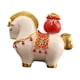 thumbnail image 2 of Figura de caballo, adorno de escritorio, decoración del hogar, resina, caballo creativo estilo bolsa de la suerte, 2 of 9