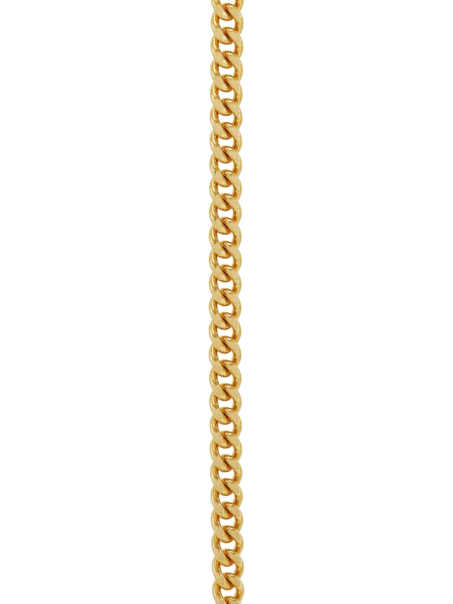 Brilliance Fine Jewelry Gold-Filled Cross Pendant, 24" Stainless Steel Chain