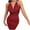 Red, variant on Lmnyox Summer Bodycon Dress for Women Sleeveless V Neck Cocktail Dress Backless Party Club Mini Dress