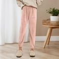 thumbnail image 4 of Angala Winter Pants High Waisted Soft Thermal Loungewear Trousers Elastic Waistband Casual Comfort Fit For Home Relaxation And Outdoor Leisure Activities Soft Stylish Women's Casual Pants, 4 of 6