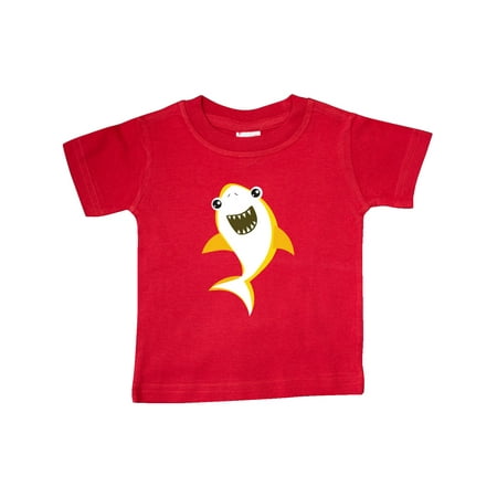 

Inktastic Cute Shark Little Shark Yellow Shark Gift Baby Boy or Baby Girl T-Shirt