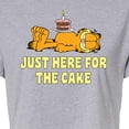 thumbnail image 3 of Garfield - Just Here For Cake - Juniors Cropped Cotton Blend T-Shirt, 3 of 5