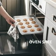 thumbnail image 6 of 16x12IN Stainless Steel Baking Sheets Pan,  2 Pack Stainless Steel Cookies Sheets for Baking, 1IN Deep Metal Toaster Jelly Roll Pan Tray for Oven, Dishwasher Safe, 6 of 7
