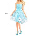 thumbnail image 3 of Conjunto de ropa de muñeca de 15 Uds. zapato de tacón alto vestido de fiesta de muñeca para niñas accesorios de regalo JShteea libre de BPA, 3 of 9