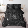 thumbnail image 1 of YST Ensemble de Literie Gemini - Lit Trippy Cosmos en Sac - Nébuleuse Noir et Blanc - 7 Pcs - Grand, 1 of 4