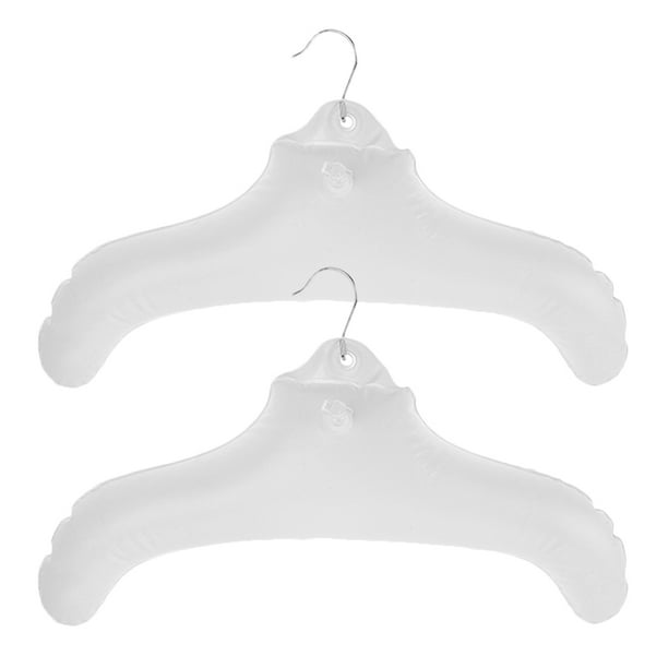 BRIGHTFUFU Colgador inflable de viaje, tendedero plegable portátil con gancho de Metal, 2 uds.