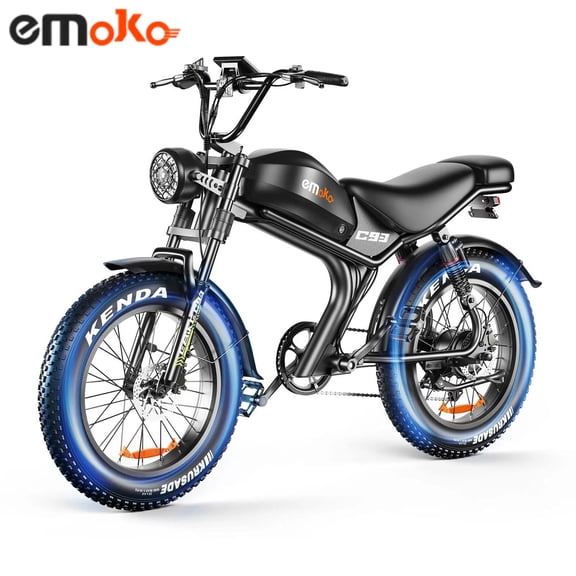 EMOKO C93 Electric Bike for Adults 1500W Motor 48V 20Ah Battery 80 Mile Range 32MPH Speed Commuter Ebike with Dual Disc Brakes