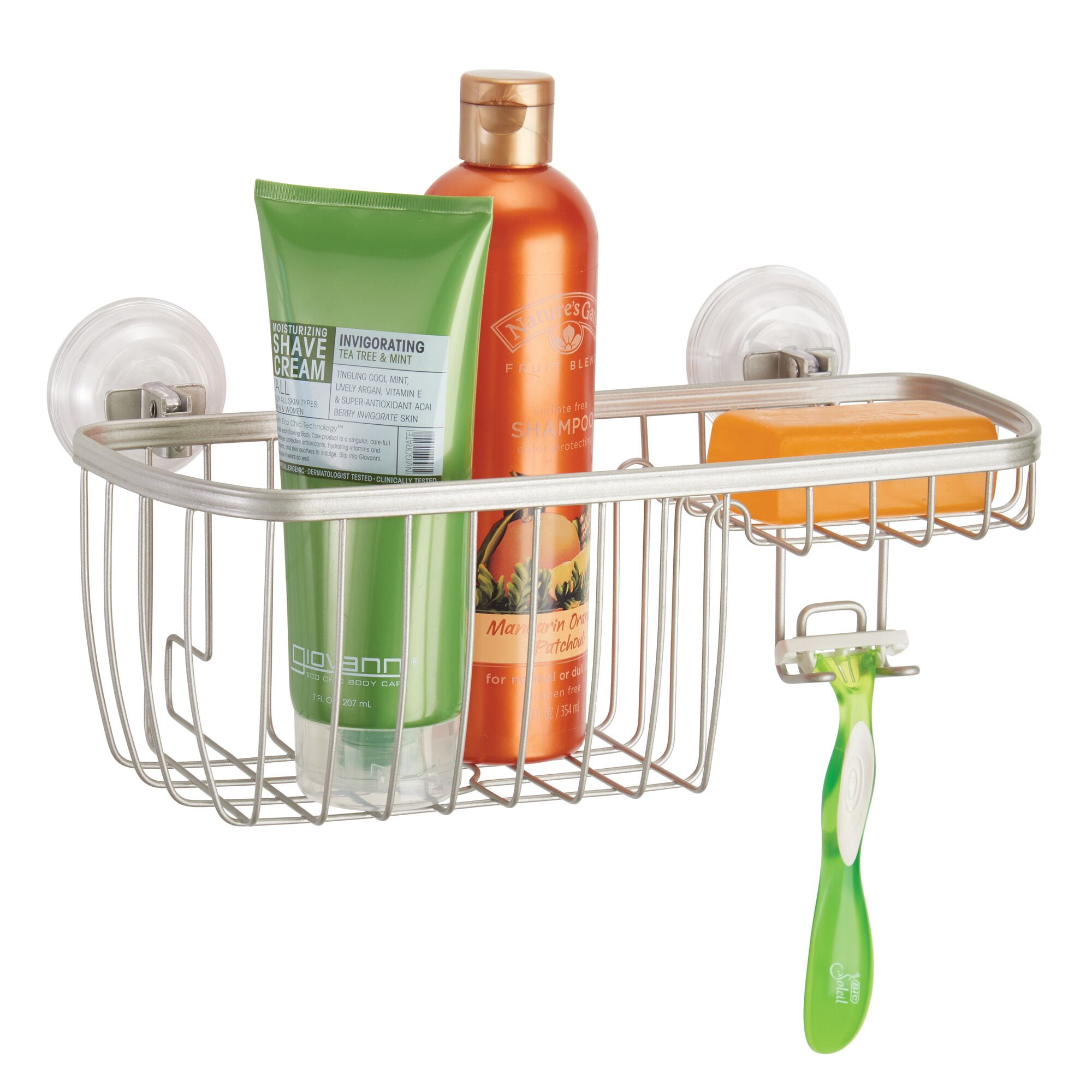 Better Homes & Gardens Bryn Suction Shower Caddy, Satin