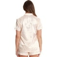 thumbnail image 3 of Just Love Solid Satin Pajama Short Set for Women Sleepwear PJs (Ivory, X-large), 3 of 3