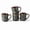 Blackish Green, variant on Vesteel Coffee Mug Set of 4, 14oz Ceramic Cup with Handle, Handmade Reactive Glaze Mugs for Tea Milk, Gifts for Man Woman, Seashell White