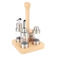 thumbnail image 3 of Kitchen Bottle Rack, Transparent Lightweight Durable Seasoning Pot, For Home Spice Pepper Jar Box Kitchen Accessory Restaurant Square, 3 of 8