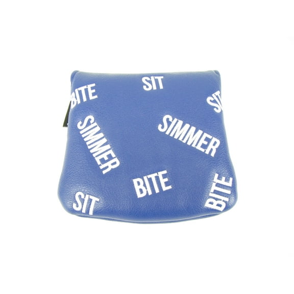 NEW Simmer Bite Sit BLUE MALLET Golf Putter Headcover MAGNETIC