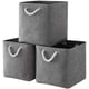 thumbnail image 1 of Cesta de almacenamiento grande con asa, cesta oxidada para almacenamiento [3 bolsas], cesta de ropa plegable, armario plegable de tela, 1 of 6
