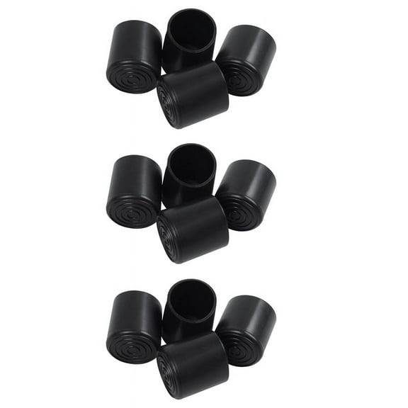 Rubber Furniture Crutch Feet Stool Chair Leg Tip Pad 12Pcs Black,12 x Chair Leg Tip,Black