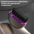 thumbnail image 3 of Capsule Hair Straightener & Styler, Mini Cordless Hair Straightener Comb Portable Heat Hair Brush for Travel (Black), 3 of 5