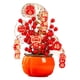 thumbnail image 4 of Decoración de Año Nuevo Lunar Chino con flores artificiales en maceta y cubo de bendición Baya L, 4 of 9