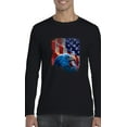 thumbnail image 1 of Artix - Mens Long Sleeve T-Shirts - American Flag 4th of July, 1 of 5