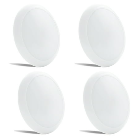 

4 PACK Leisure LED RV Boat Surface Mount Ceiling Light 7 750 Lumen Super Slim LED Panel Light DC 12V 10W Downlights Warm White